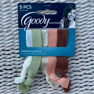 NWT Goody Ouchless Ribbon Hair Elastics